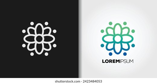 symmetrisches Logo-Set, Vektorgrafik