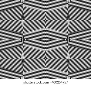 Symmetric grid, mesh pattern. Seamlessly repeatable abstract monochrome geometric background.