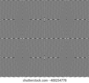 Symmetric grid, mesh pattern. Seamlessly repeatable abstract monochrome geometric background.