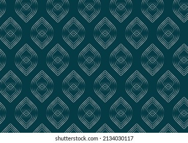 Symmetric icon style seamless pattern.