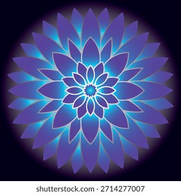 Symmetric Ornamental Mandala Pattern Design