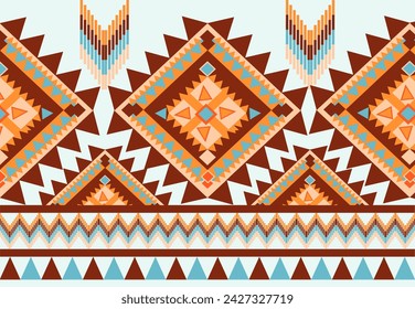 Symmetric Peruvian tribal motif pattern ,Colombia or Guatemala ornament, retro design element. Indians embellishment, Native America pattern.