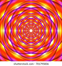 symmetric psychedelic pattern on a white backdrop. vector 