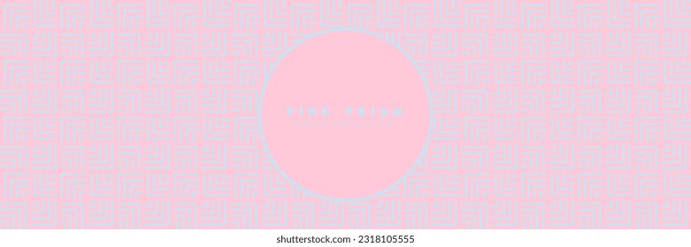 Patrón simétrico sin foco en colores rosa y azul. Fondo de vectores de repetición festivo con motivos clásicos orientales para banners de celebraciones, diseño de boho, decoraciones de verano. 