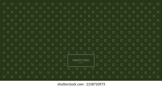 symmetric triangle pattern with dark green pattern