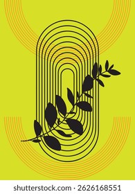 Symmetrical Abstract Art with Vector Shapes