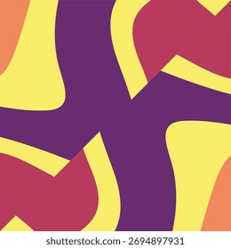 Symmetrical abstract colorful shapes background