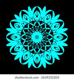 Symmetrical abstract design forms a futuristic pattern. Suitable for digital backgrounds, visual arts, and modern design concepts.