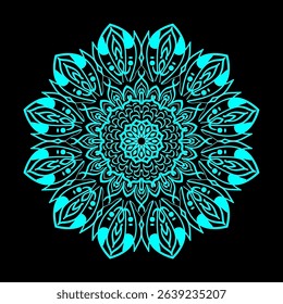 Symmetrical abstract design forms a futuristic pattern. Suitable for digital backgrounds, visual arts, and modern design concepts.