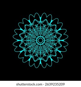 Symmetrical abstract design forms a futuristic pattern. Suitable for digital backgrounds, visual arts, and modern design concepts.