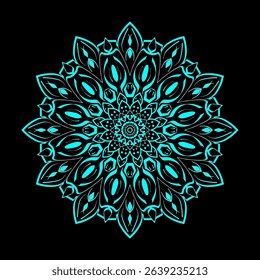 Symmetrical abstract design forms a futuristic pattern. Suitable for digital backgrounds, visual arts, and modern design concepts.