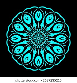 Symmetrical abstract design forms a futuristic pattern. Suitable for digital backgrounds, visual arts, and modern design concepts.