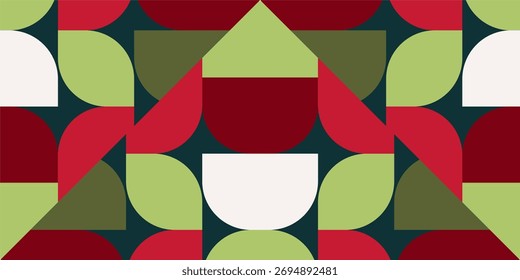 Symmetrical abstract geometric shapes background