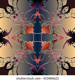 Symmetrical abstract grunge background elements geometric lines and shapes in the form of woven web