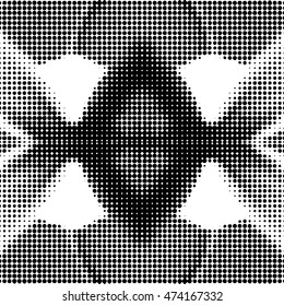 symmetrical Abstract halftone background