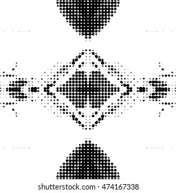 symmetrical Abstract halftone background