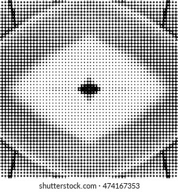 symmetrical Abstract halftone background