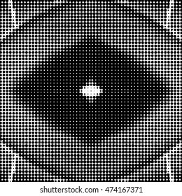 symmetrical Abstract halftone background