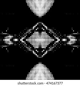 symmetrical Abstract halftone background