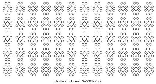 Symmetrical abstract pattern with pod-like shapes filled with circular forms. Perfect for organic-inspired design.