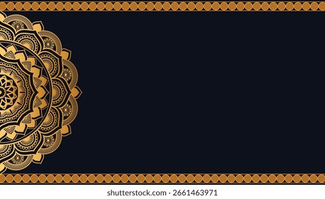 Symmetrical Abstract Pattern Texture Mandala Islamic Background	