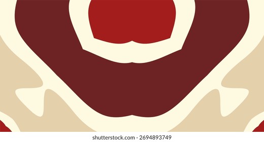 Planos de fundo simétricos de forma de totem abstrato.