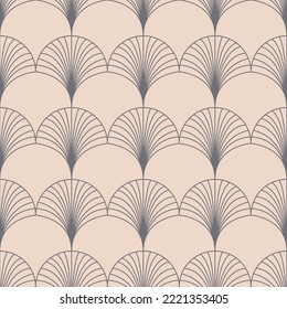 Symmetrical arch on beige pink background arabic pattern seamless background for textile