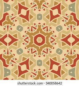 Symmetrical background element with bold geometrical patterns and stylized floral pattern. For wallpaper, pattern fills, web page background, surface textures for print and dalle production.