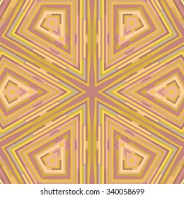 Symmetrical background element with bold geometrical patterns and stylized floral pattern. For wallpaper, pattern fills, web page background, surface textures for print and dalle production.