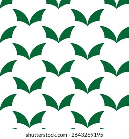 a symmetrical bat wings geometry pattern