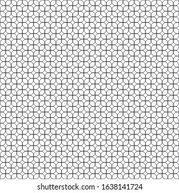 Symmetrical black and white seamless pattern. Geometrically correct background. Simple pattern.Grid.