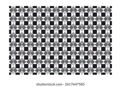 Symmetrical Chessboard Abstraction 3d design silhuetee vector.