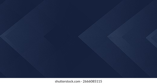 Symmetrical Chevron Line Gradient Background in Dark Navy Blue with Subtle Light Blue Shades. eps 10