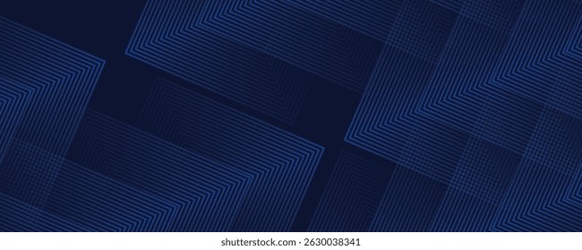 Fondo de degradado de líneas de Chevron simétricas en azul marino oscuro con sutiles tonos azules claros que crean un patrón geométrico sofisticado y moderno