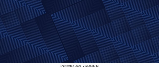 Symmetrical Chevron Lines Gradient Background in Dark Navy Blue with Subtle Light Blue Tones Creating a Sophisticated and Modern Geometric Pattern