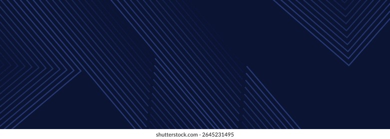 Symmetrical Chevron Lines Gradient Background in Dark Navy Blue with Subtle Light Blue Tones Creating a Sophisticated and Modern Geometric Pattern