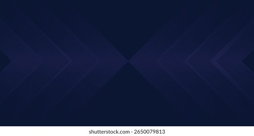 Symmetrical Chevron Lines Gradient Background in Dark Navy Blue with Subtle Light Blue Tones Creating a Sophisticated and Modern Geometric Pattern