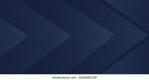 Symmetrical Chevron Lines Gradient Background in Dark Navy Blue with Subtle Light Blue Tones Creating a Sophisticated and Modern Geometric Pattern