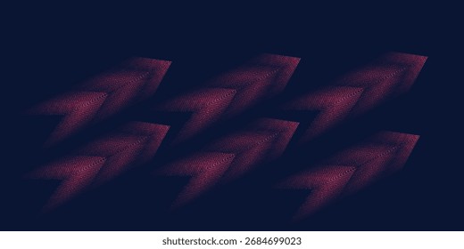 Fondo de degradado de líneas de Chevron simétricas en azul marino oscuro con sutiles tonos azules claros que crean un patrón geométrico sofisticado y moderno	