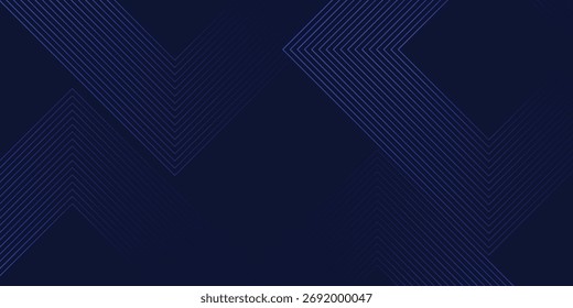 Symmetrical Chevron Lines Gradient Background in Dark Navy Blue