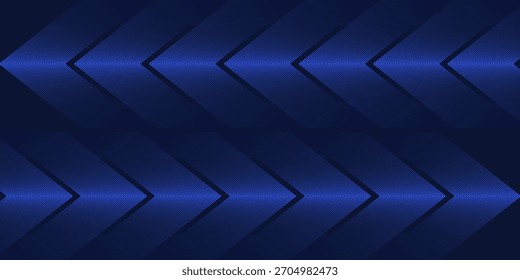 Symmetrical Chevron Lines Gradient Background in Dark Navy Blue with Subtle Light Blue Tones Creating a Sophisticated and Modern Geometric Pattern