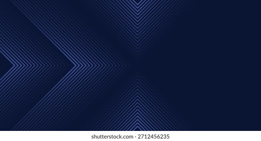 Fondo de degradado de líneas de Chevron simétricas en azul marino oscuro con sutiles tonos azules claros que crean un patrón geométrico sofisticado y moderno