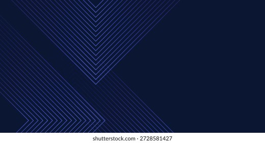 Symmetrische Chevron Linien Farbverlauf Hintergrund in dunklem Marineblau mit subtilen hellblauen Tönen Schaffung eines anspruchsvollen und modernen Design Hintergrund eps10