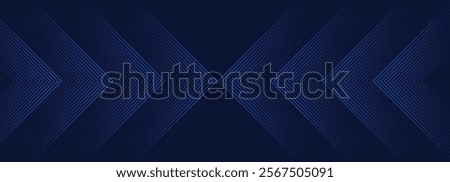 Symmetrical Chevron Lines Gradient Background in Dark Navy Blue with Subtle Light Blue Tones Creating a Sophisticated and Modern Geometric Pattern