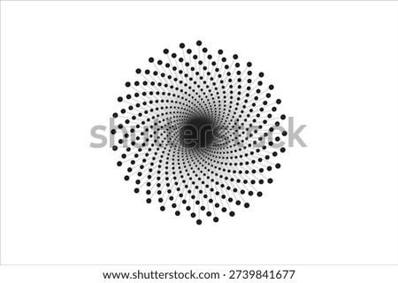 Symmetrical Circular Particle Burst Illustration design