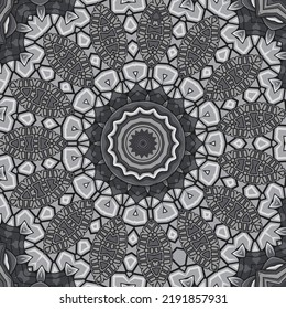 Symmetrical colorful kaleidoscopic pattern for design and background