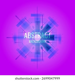 Symmetrische Zusammensetzung von geometrischen Formen. Abstraktes Element für Design. Vektorgrafik im flachen Stil mit einfachen Formen.