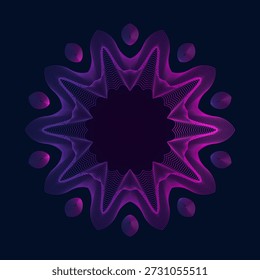 Composición simétrica de Formas geométricas. Elemento Abstractas para el diseño. Ilustración vectorial en un estilo plano.	
