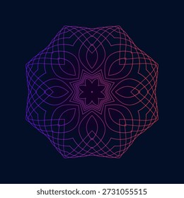 Composición simétrica de Formas geométricas. Elemento Abstractas para el diseño. Ilustración vectorial en un estilo plano.	
