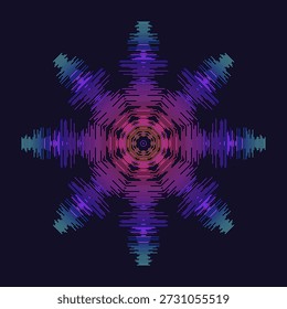 Composición simétrica de Formas geométricas. Elemento Abstractas para el diseño. Ilustración vectorial en un estilo plano.	
